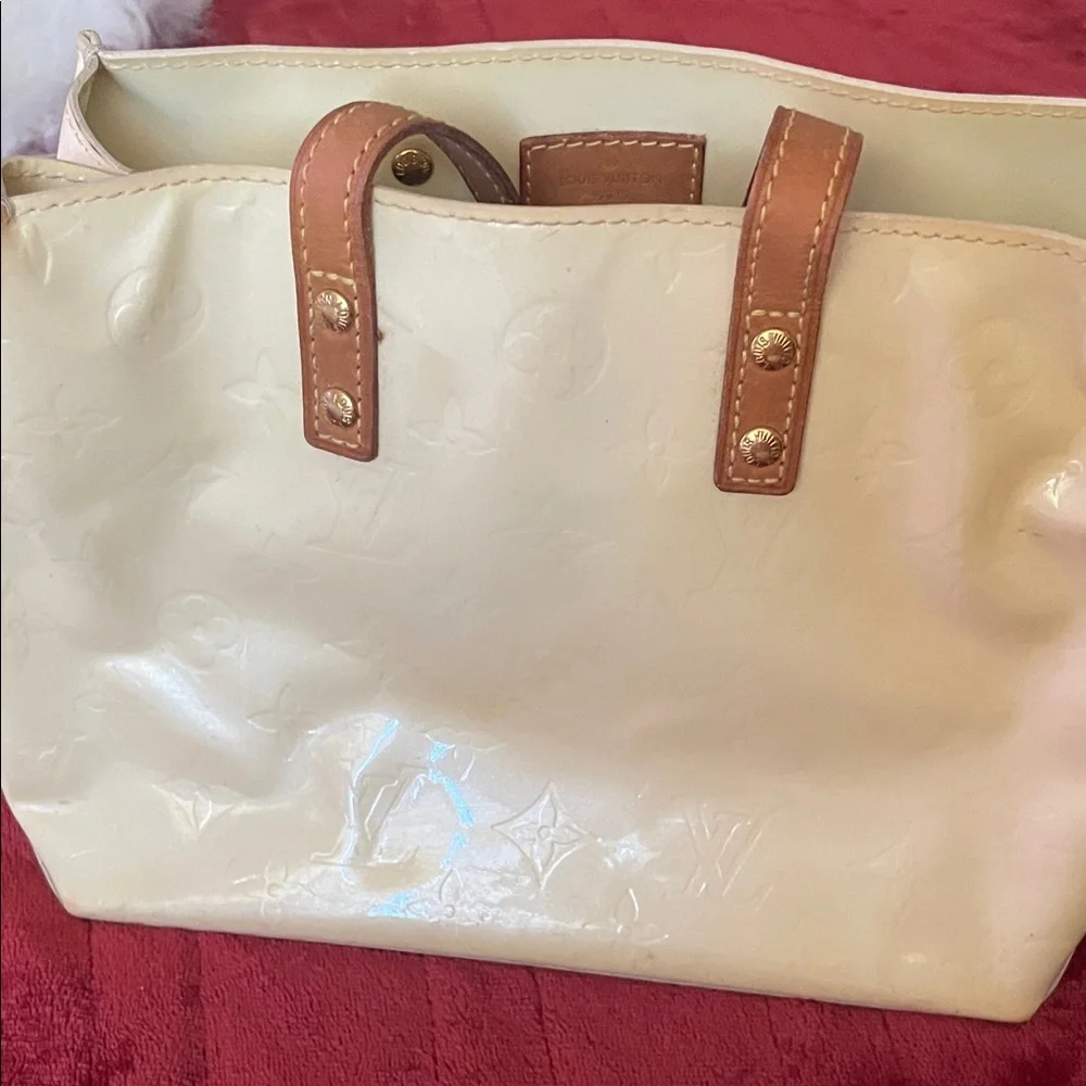 Louis Vuitton Cream and Brown MINI Tote Bag - Picture 2 of 5
